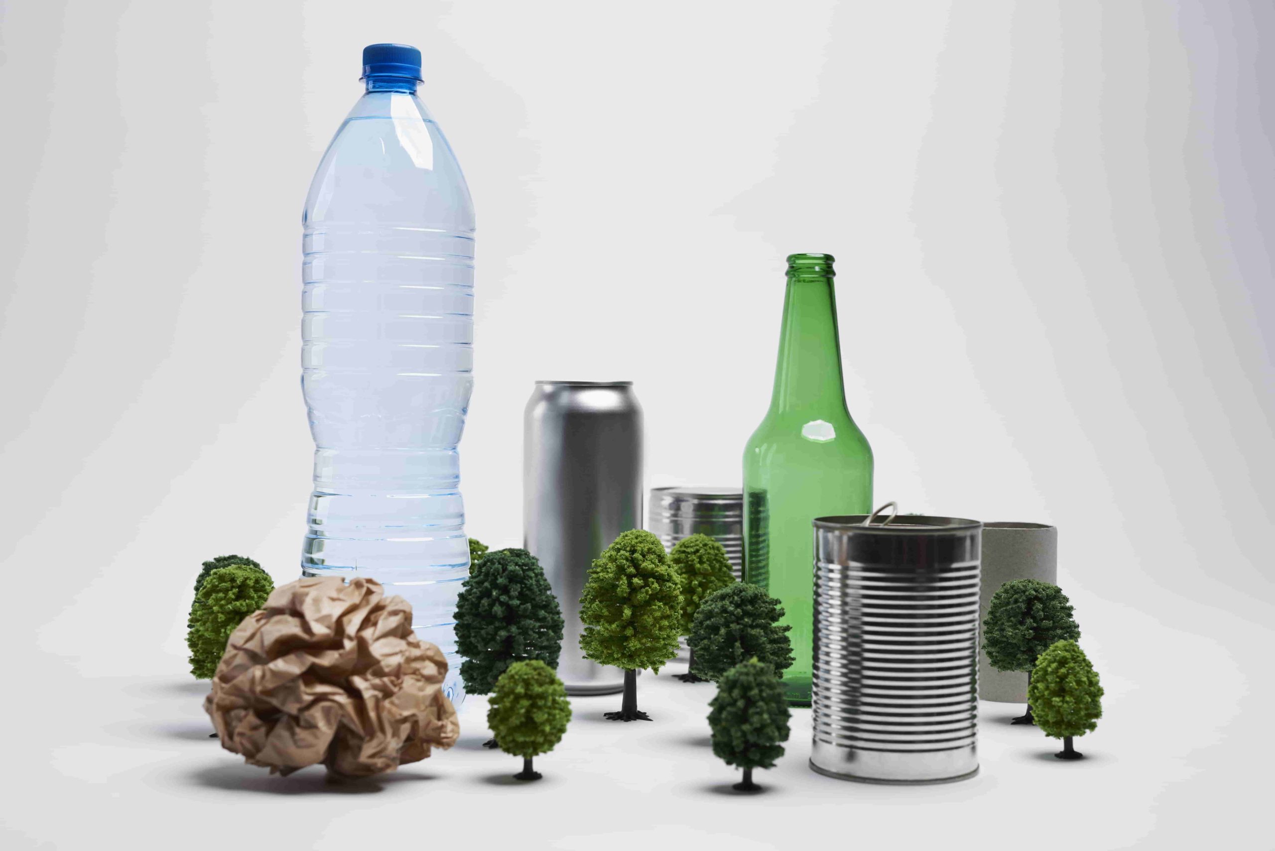 concepto creativo de sostenible y reciclaje
